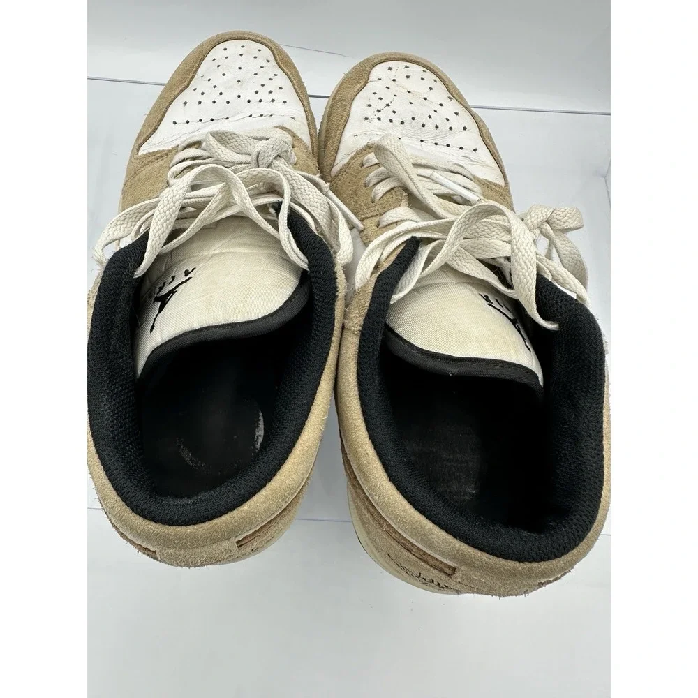 Nike Air Jordan 1 Low DZ4130-201 Tan White Elephant Swoosh Size 7